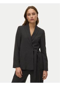 Vero Moda Marynarka Bestie 10333972 Szary Loose Fit. Kolor: szary. Materiał: syntetyk