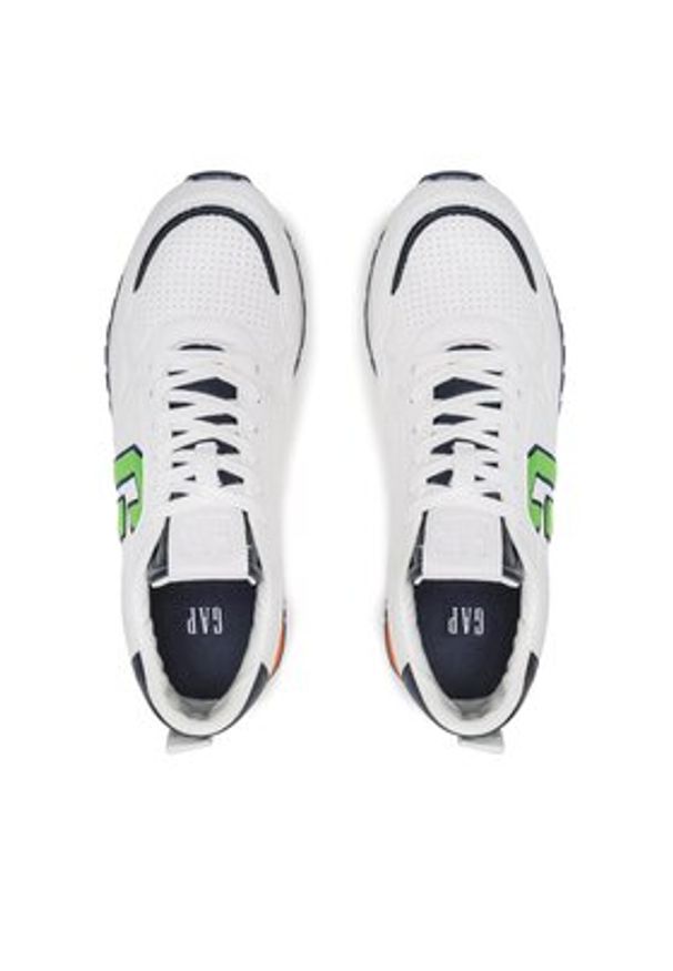 GAP - Gap Sneakersy New York II Ctr M GAF002F5SMWBLBGP Biały. Kolor: biały. Materiał: skóra