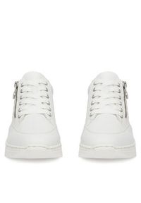 Rieker Sneakersy N8321-80 Biały. Kolor: biały. Materiał: skóra #5