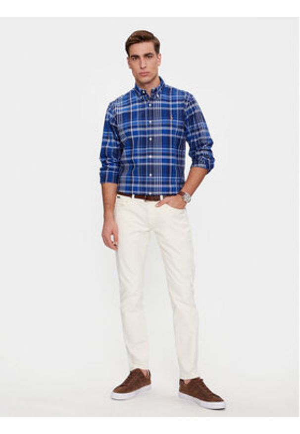 Polo Ralph Lauren Koszula 710897267006 Kolorowy Custom Fit. Typ kołnierza: polo. Materiał: bawełna. Wzór: kolorowy