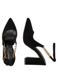 DeeZee Czółenka HT368-1 Czarny. Kolor: czarny. Materiał: materiał #7