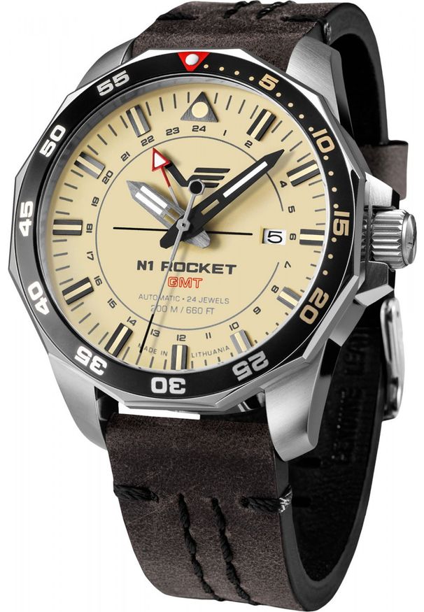 Zegarek Vostok Europe Zegarek męski Vostok Europe NH34-225A713 brązowy. Kolor: brązowy