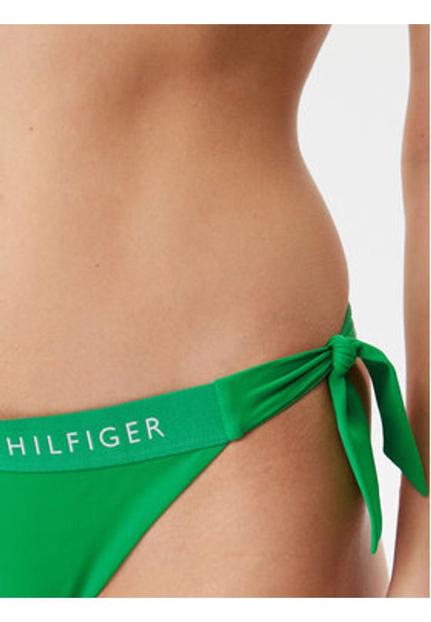 TOMMY HILFIGER - Tommy Hilfiger Dół od bikini UW0UW04497 Zielony. Kolor: zielony. Materiał: syntetyk
