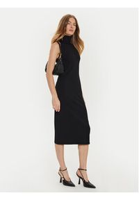 TwinSet - TWINSET Sukienka dzianinowa 242TF3030 Czarny Slim Fit. Kolor: czarny. Materiał: syntetyk #4