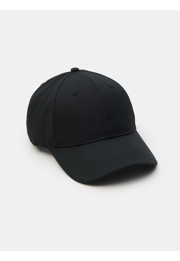 Sinsay - Czapka z daszkiem - czarny. Kolor: czarny