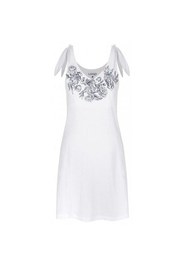 WOMEN\'S BEST - Sukienka sportowa dla kobiet Loap Berunka L - Oddychająca i szybkoschnąca. Kolor: wielokolorowy. Materiał: skóra, bawełna. Sezon: lato. Typ sukienki: sportowe. Styl: sportowy