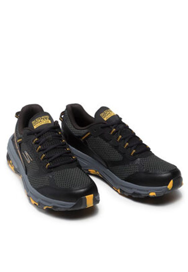 skechers - Skechers Buty do biegania Marble Rock 220112/BKYL Czarny. Kolor: czarny. Materiał: materiał
