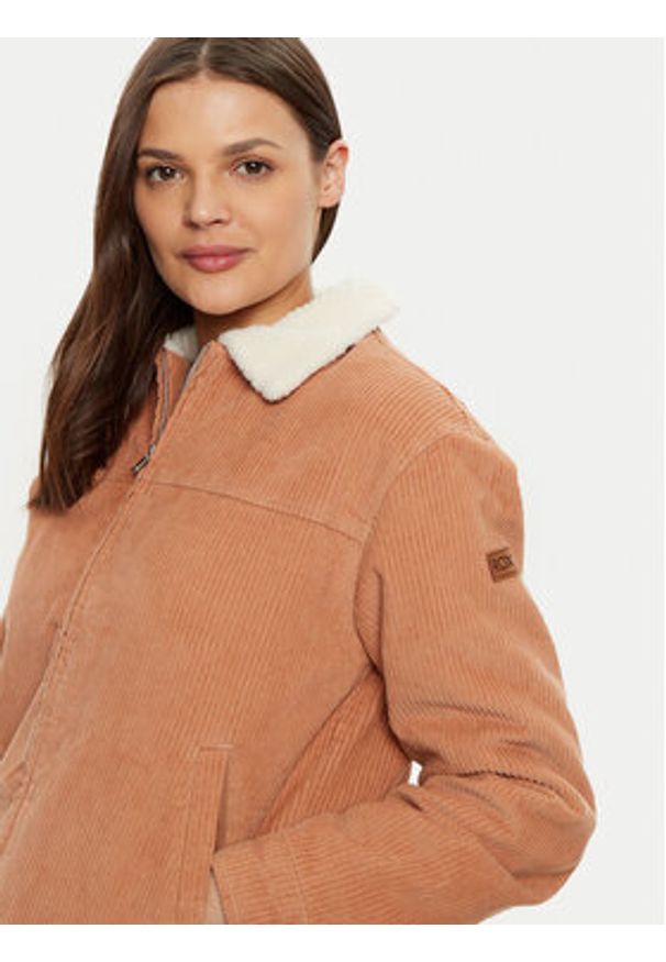Roxy Kurtka przejściowa Desert Spirit ERJJK03621 Brązowy Regular Fit. Kolor: brązowy. Materiał: bawełna