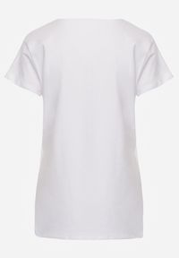 Renee - Biały T-shirt Amarhyse. Okazja: na co dzień. Kolor: biały. Materiał: materiał, bawełna. Długość rękawa: krótki rękaw. Długość: krótkie. Wzór: aplikacja. Styl: casual #8