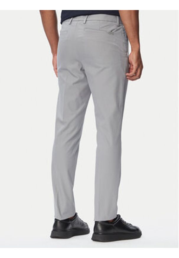 BOSS Chinosy P-Kaiton1 50543945 Szary Slim Fit. Kolor: szary. Materiał: bawełna