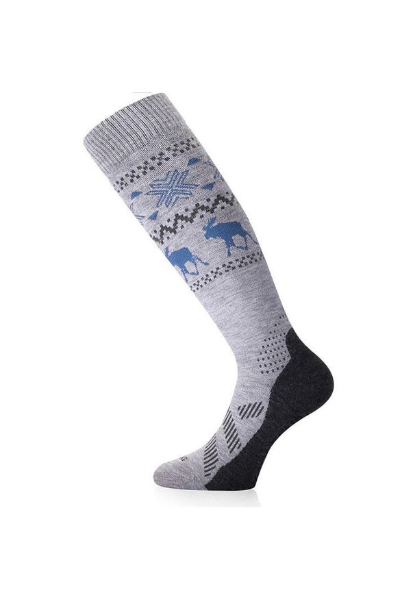 LASTING - Skarpety narciarskie uniseks Lasting FWW 858 Merino 85%. Kolor: szary. Materiał: wełna. Sport: narciarstwo