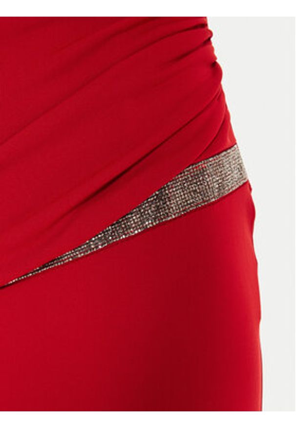 Rinascimento Sukienka wieczorowa CFC0121168003 Czerwony Slim Fit. Kolor: czerwony. Materiał: syntetyk. Styl: wizytowy