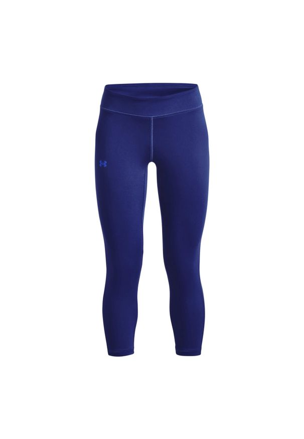 Legginsy dziewczęce Under Armour Motion Solid Crop. Kolor: niebieski