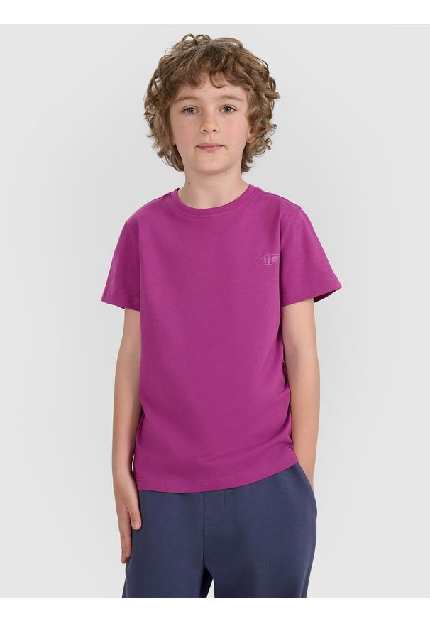 4f - 4F T-shirt regular gładki (2-pack) dziecięcy - multikolor 146/152 (10-12 lat). Okazja: na co dzień. Kolor: wielokolorowy. Materiał: bawełna, materiał, jersey. Długość rękawa: krótki rękaw. Długość: krótkie. Wzór: gładki. Sezon: lato. Styl: klasyczny, młodzieżowy, sportowy, casual