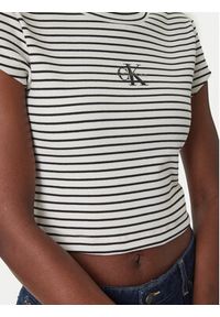 Calvin Klein Jeans T-Shirt LV047F833G Czarny Slim Fit. Kolor: czarny. Materiał: bawełna #4