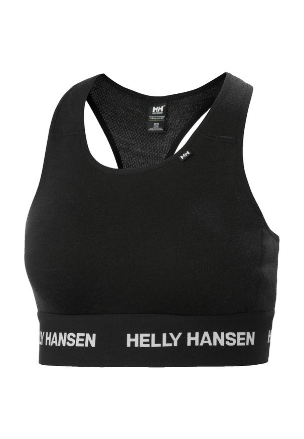 Biustonosz dla kobiet Helly Hansen Lifa Merino Midweight. Kolor: czarny