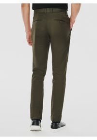 Pako Lorente - PAKO LORENTE – Gładkie spodnie męskie w kolorze zielonym. Kolor: zielony. Materiał: bawełna, elastan. Wzór: gładki. Styl: klasyczny #4