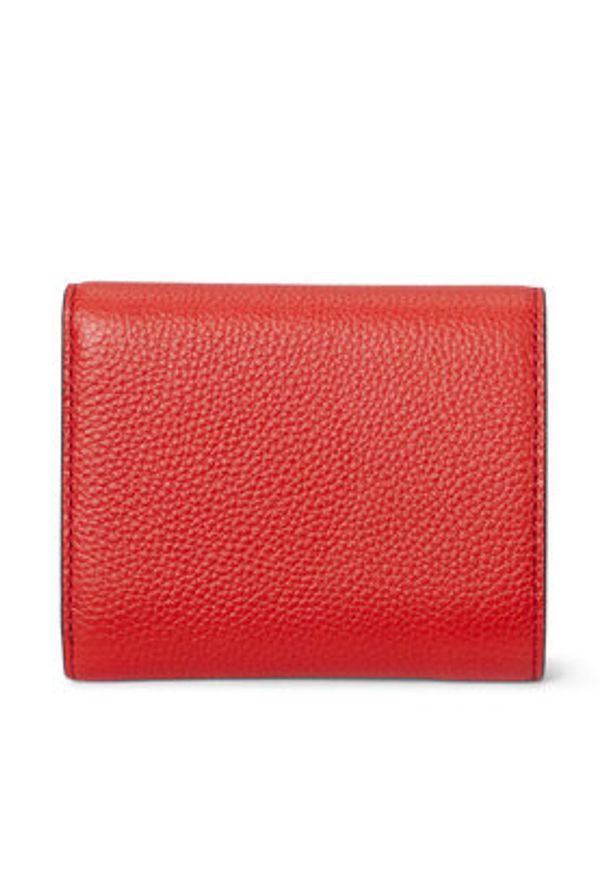 Lauren Ralph Lauren - LAUREN RALPH LAUREN Mały Portfel Damski 432966782007 Czerwony. Kolor: czerwony. Materiał: skóra