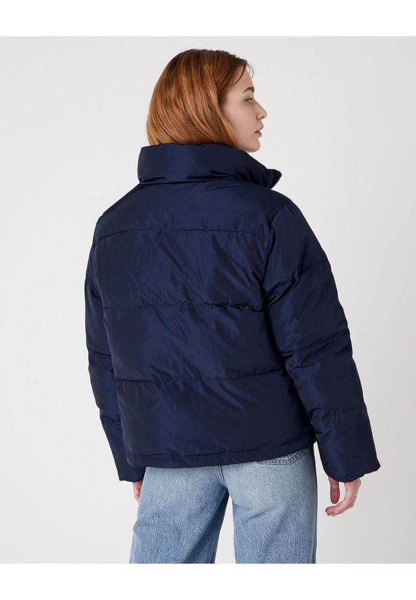 Wrangler - WRANGLER SHORT PUFFER DAMSKA KURTKA ZIMOWA NAVY W4Q3YJ114 112129194. Sezon: zima
