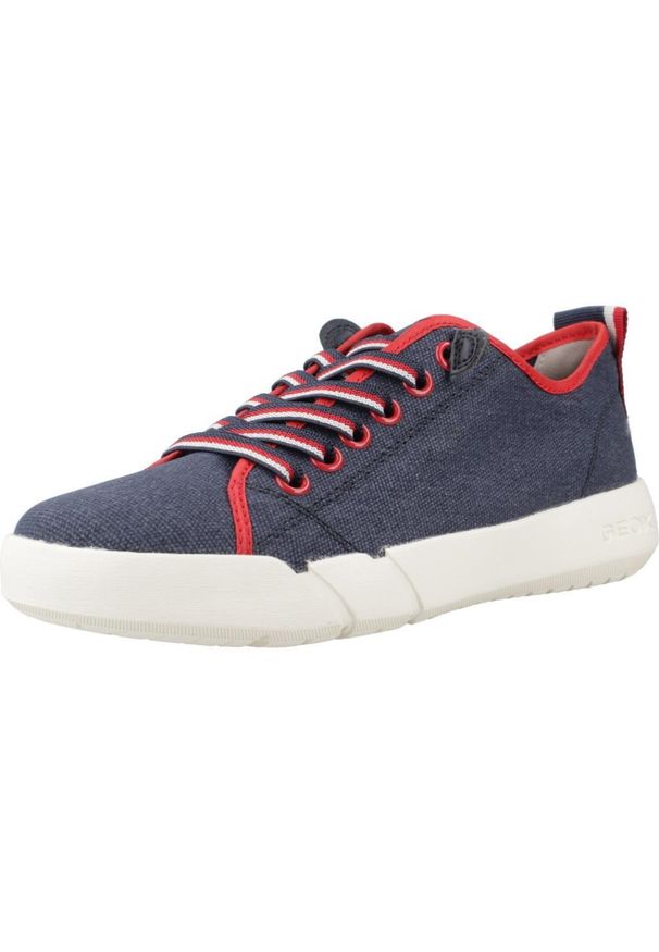 Geox - Buty GEOX J HYROO BOY Niebieski. Kolor: niebieski. Materiał: syntetyk, tkanina. Sport: turystyka piesza