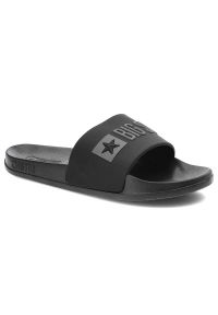 Big-Star - Czarne Klapki Big Star Damskie Buty Profilowane. Okazja: na co dzień, na plażę, na spacer. Kolor: czarny. Sezon: lato. Styl: casual, sportowy, klasyczny