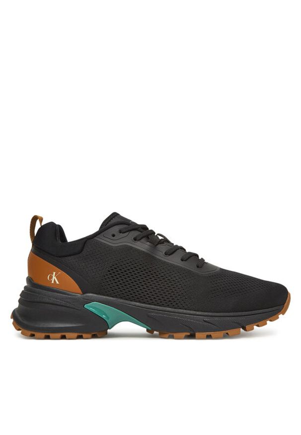 Calvin Klein Jeans Sneakersy Hike Runner Tech Knit YM0YM01284 Czarny. Kolor: czarny. Materiał: materiał