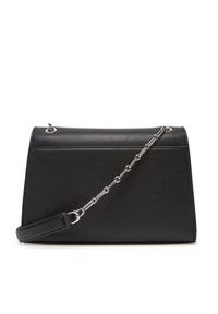 Calvin Klein Torebka Re-Lock Medium Chain LV04F3104G Czarny. Kolor: czarny. Materiał: skórzane