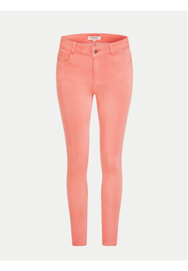 Morgan Jeansy 241-POLIA1 Koralowy Skinny Fit. Kolor: pomarańczowy