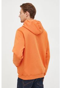 G-Star RAW - G-Star Raw bluza męska kolor pomarańczowy z kapturem gładka. Okazja: na co dzień. Typ kołnierza: kaptur. Kolor: pomarańczowy. Materiał: włókno, dzianina, materiał. Wzór: gładki. Styl: casual #2