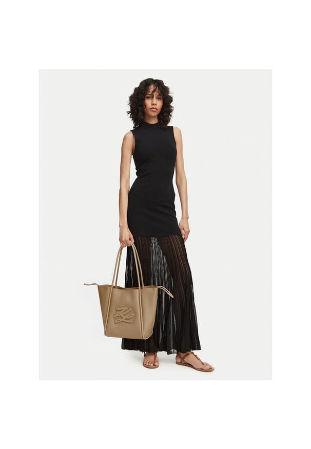 Karl Lagerfeld - Torebka KARL LAGERFELD. Kolor: beżowy