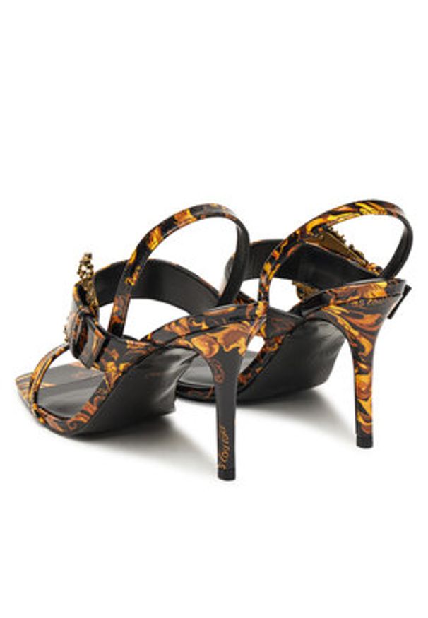 Versace Jeans Couture Sandały 79VA3S71 Czarny. Kolor: czarny. Materiał: skóra