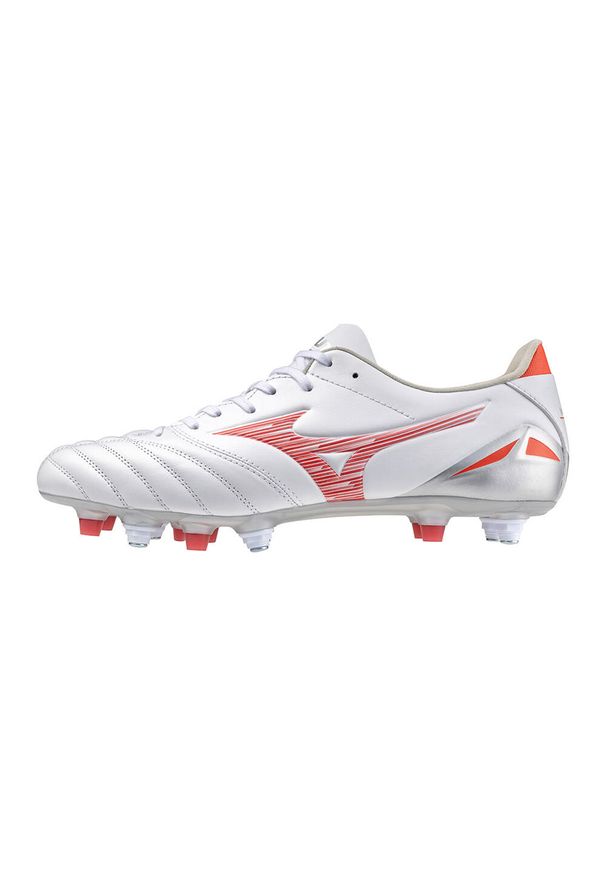 Buty piłkarskie męskie Mizuno Morelia Neo IV Pro. Kolor: wielokolorowy, biały, czerwony. Sport: piłka nożna
