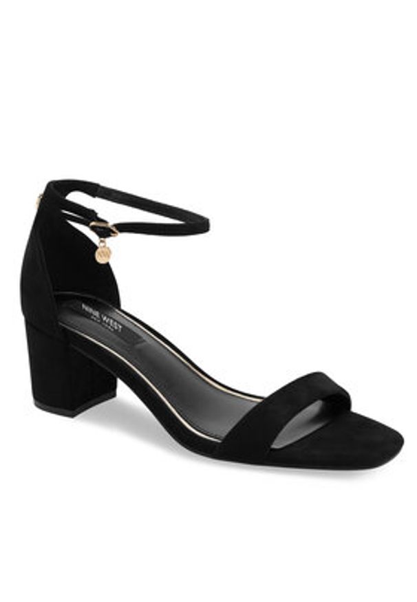Nine West Sandały WFA2625-1 Czarny. Kolor: czarny. Materiał: materiał