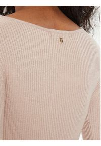 Guess Sukienka dzianinowa Emely W4YK08 Z3FF0 Różowy Regular Fit. Kolor: różowy. Materiał: syntetyk, wiskoza #4