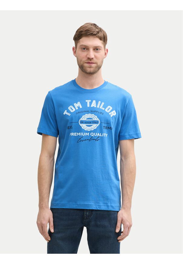 Tom Tailor T-Shirt 1037735 Niebieski Regular Fit. Kolor: niebieski. Materiał: bawełna