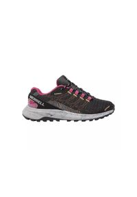 Buty do biegania damskie Merrell Fly Strike. Kolor: czarny. Materiał: materiał, syntetyk. Szerokość cholewki: normalna