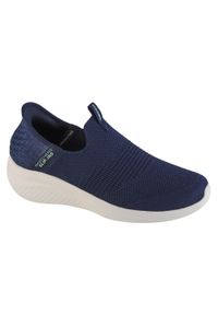 skechers - Buty sportowe Sneakersy damskie, Slip-Ins Ultra Flex 3.0 Smooth Step. Kolor: niebieski. Sport: turystyka piesza