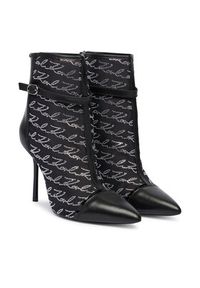 Karl Lagerfeld - KARL LAGERFELD Botki Sarabande KL30976 Czarny. Kolor: czarny. Materiał: skóra #6