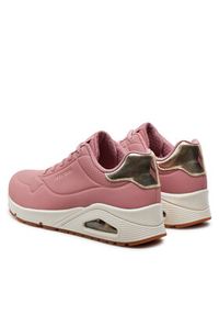 skechers - Skechers Sneakersy 155196/ROS Różowy. Kolor: różowy. Materiał: skóra