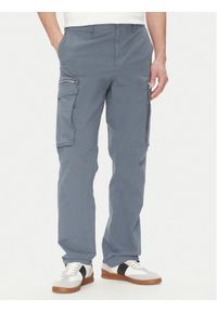 Michael Kors Spodnie materiałowe CS5304LHBY Niebieski Straight Leg. Kolor: niebieski. Materiał: bawełna