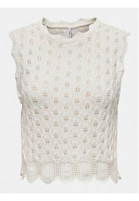 only - ONLY Bluzka Luna 15291602 Écru Regular Fit. Materiał: bawełna, syntetyk #13