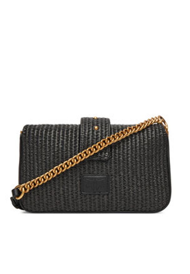 Pinko - PINKO Torebka Love One Mini Slouchy Fl PE 25 PLTT 104340 A2CF Czarny. Kolor: czarny