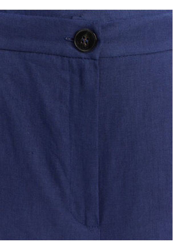 Marella Kuloty Silvana 2515131022 Niebieski Regular Fit. Kolor: niebieski. Materiał: len