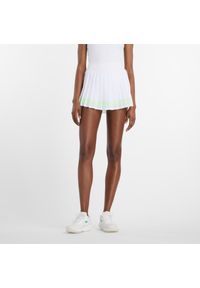 Spódnica damska New Balance WK51402WT – biała. Kolor: biały. Materiał: materiał, poliester