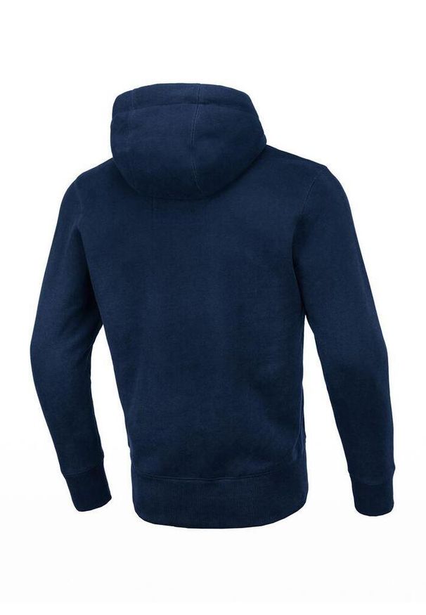 PITBULL - Bluza męska Pitbull z kapturem Small Logo. Typ kołnierza: kaptur. Kolor: niebieski. Sport: fitness