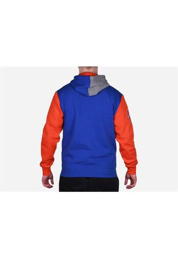 Bluza sportowa męska Mitchell & Ness New York Knicks. Typ kołnierza: kaptur. Kolor: niebieski, wielokolorowy
