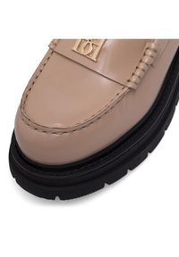 Badura Loafersy PAOLA-112890 Beżowy. Kolor: beżowy. Materiał: lakier, skóra