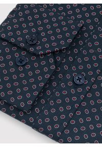 PAKO LORENTE – Koszula w kolorze granatowym w mikrowzór P24SF-1X-028-G-S - Pako Lorente. Okazja: na co dzień. Kolor: niebieski. Materiał: jeans, elastan. Styl: casual #7