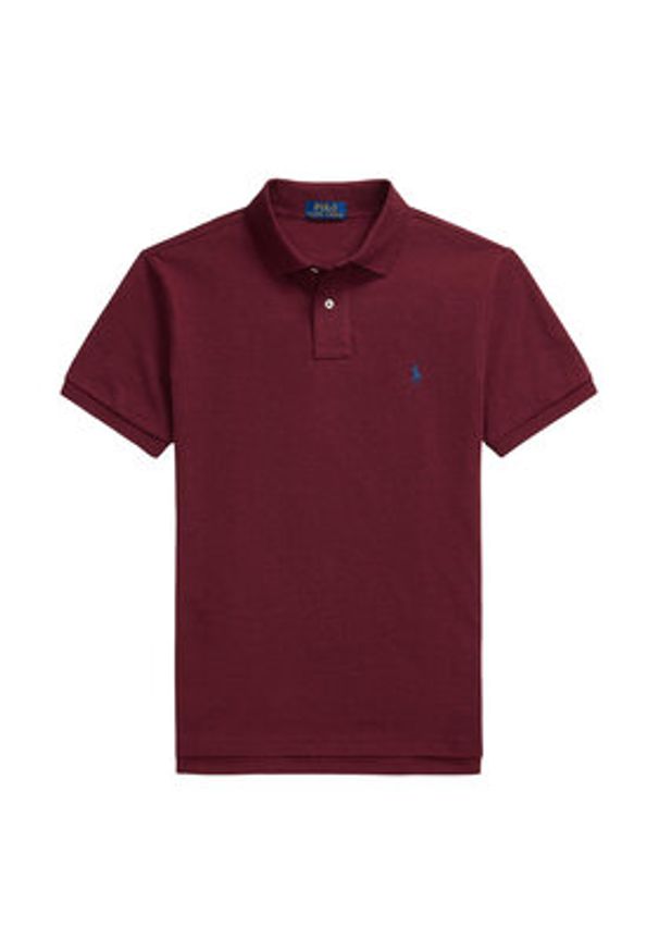 Polo Ralph Lauren Polo 710536856343 Bordowy Regular Fit. Typ kołnierza: polo. Kolor: czerwony. Materiał: bawełna