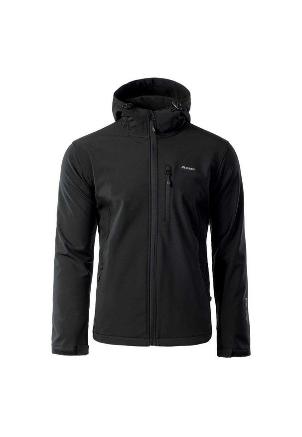 Elbrus - Męska Kurtka Softshell Iver. Kolor: czarny. Materiał: softshell